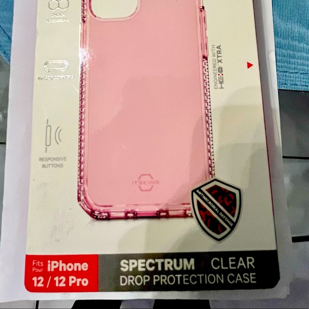 IPhone 12/12 PRO MAX CASE, Pink Clear by Spectrum-ITSKINS, Never Opened!